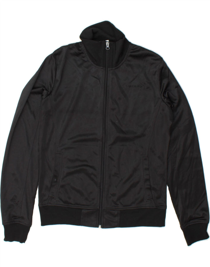 DIADORA Womens Tracksuit Top Jacket UK 14 Medium Black Polyester Vintage Diadora and Second-Hand Diadora from Messina Hembry 