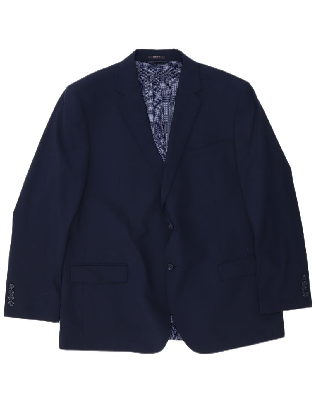 Marks & Spencer Herren-Blazer, lang, mit 2 Knöpfen, UK 48 4XL, marineblaue Wolle