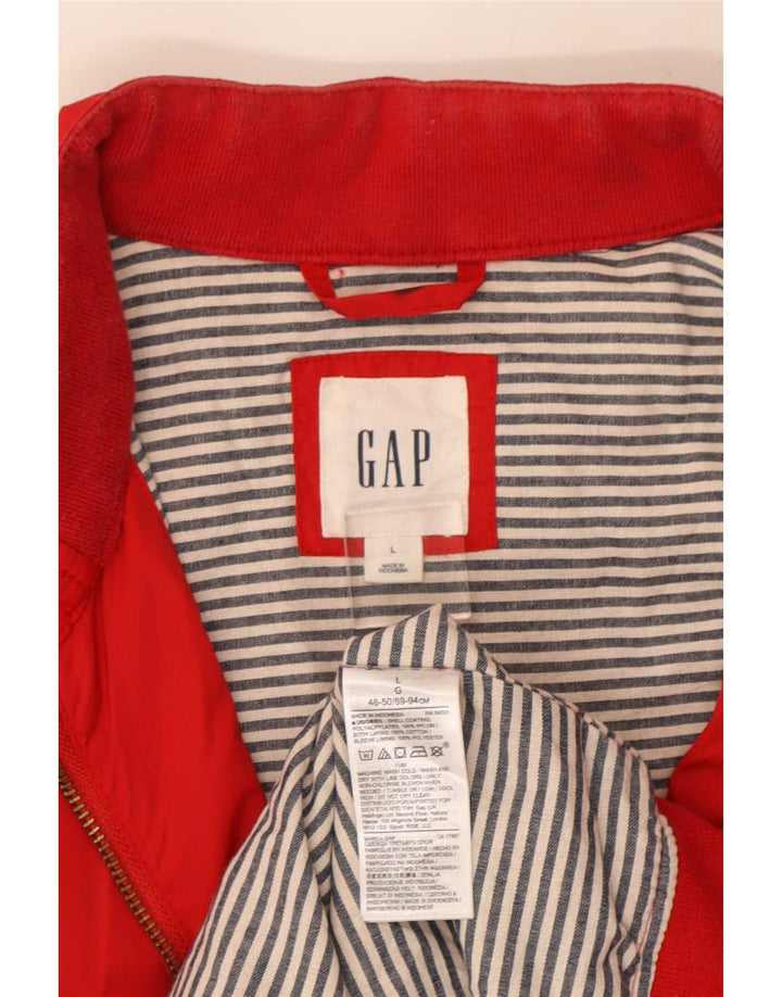 Gap Herren Bomberjacke UK 40 Großes rotes Nylon
