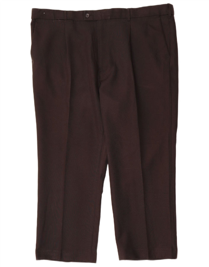 Farah Herren gerade Chinohose W42 L26 Schwarz Polyester