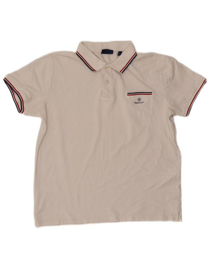 Gant Herren Polohemd Large Weiß