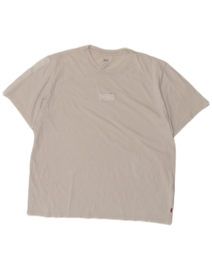 Levi's Herren-T-Shirt mit entspannter Passform, groß, aus weißer Baumwolle