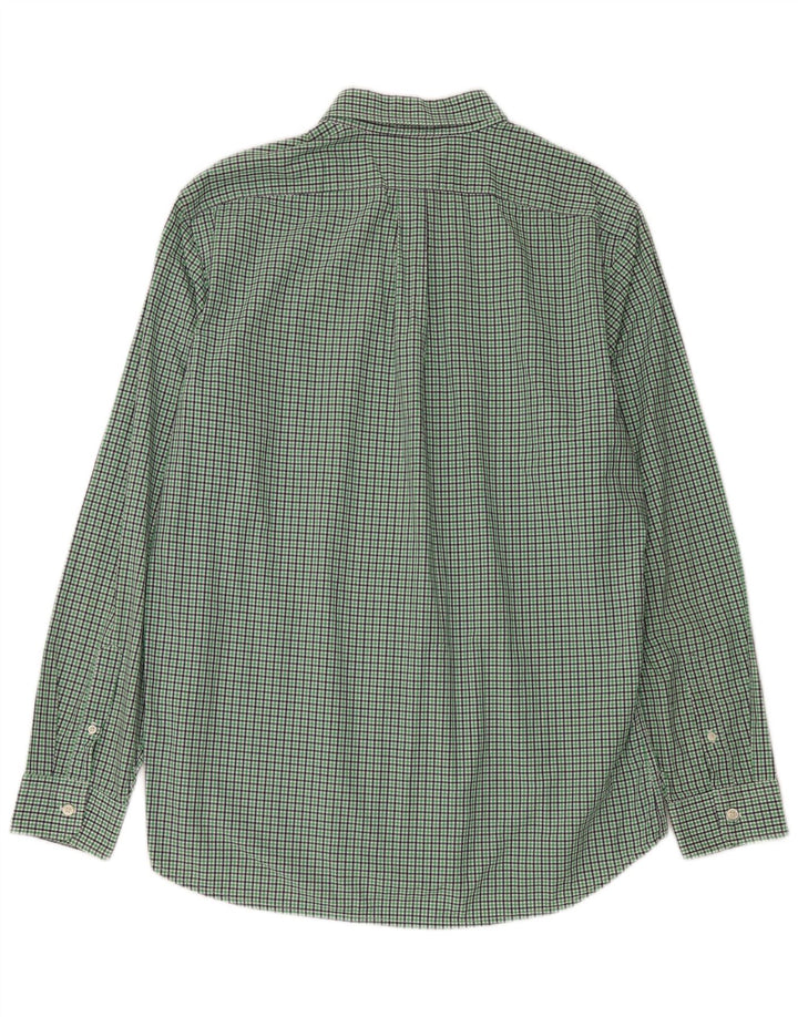 Gap Herren Slim Fit Hemd XL grün kariert Baumwolle