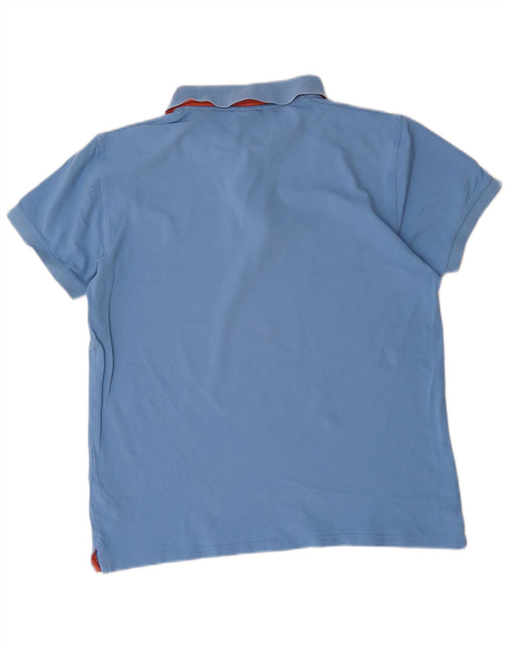 Gant Herren-Poloshirt, große blaue Baumwolle