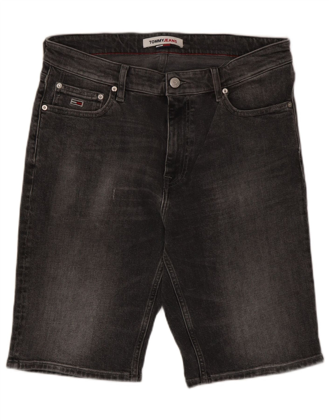 Tommy Hilfiger Herren Denim Shorts W32 mittelgraue Baumwolle
