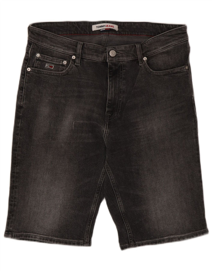 Tommy Hilfiger Herren Denim Shorts W32 mittelgraue Baumwolle