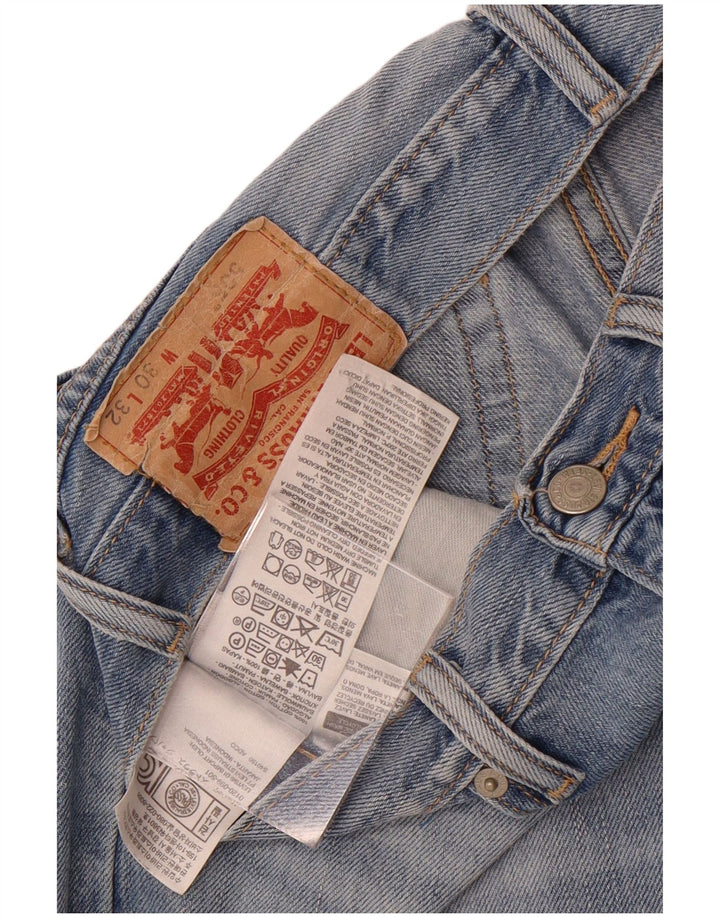 Levi's Herren 505 Straight Jeans W30 L27 Blaue Baumwolle