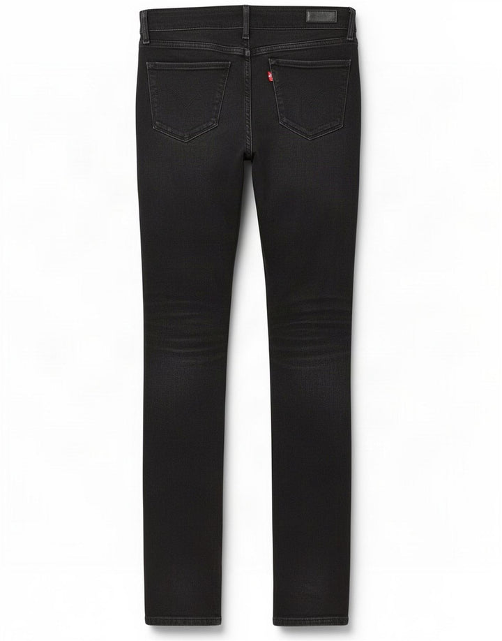 Levi's Damen Slim Jeans W28 L34 Schwarze Baumwolle
