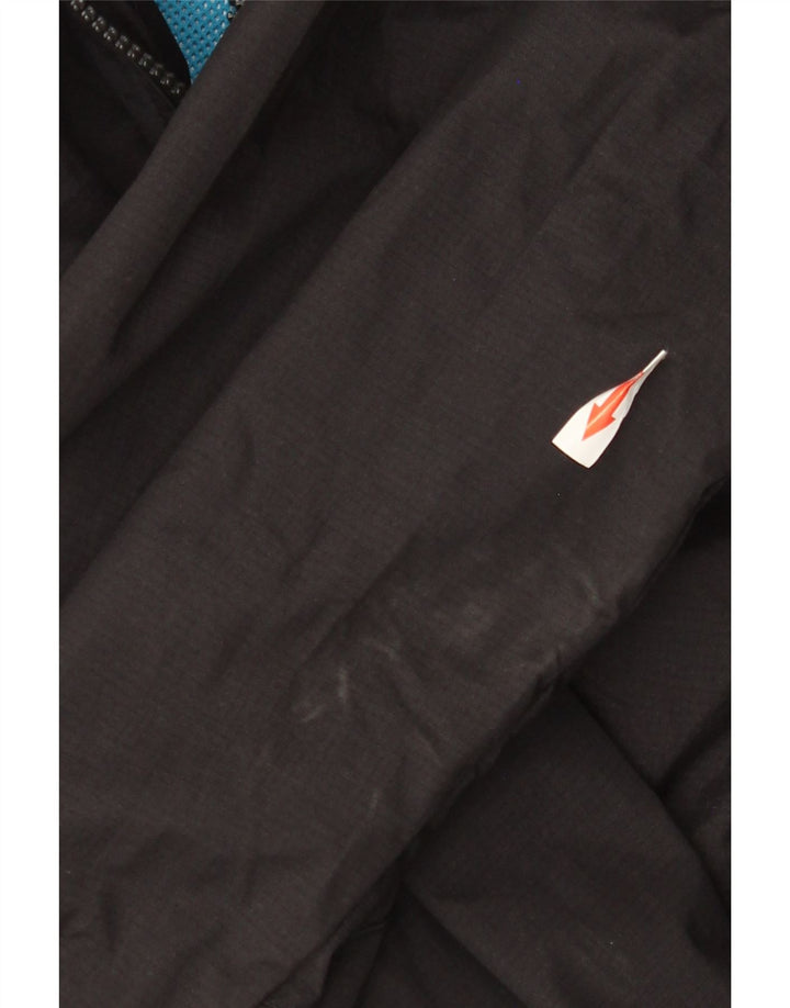 Superdry Herren-Regenjacke mit Kapuze, UK 42 XL, schwarzes Nylon