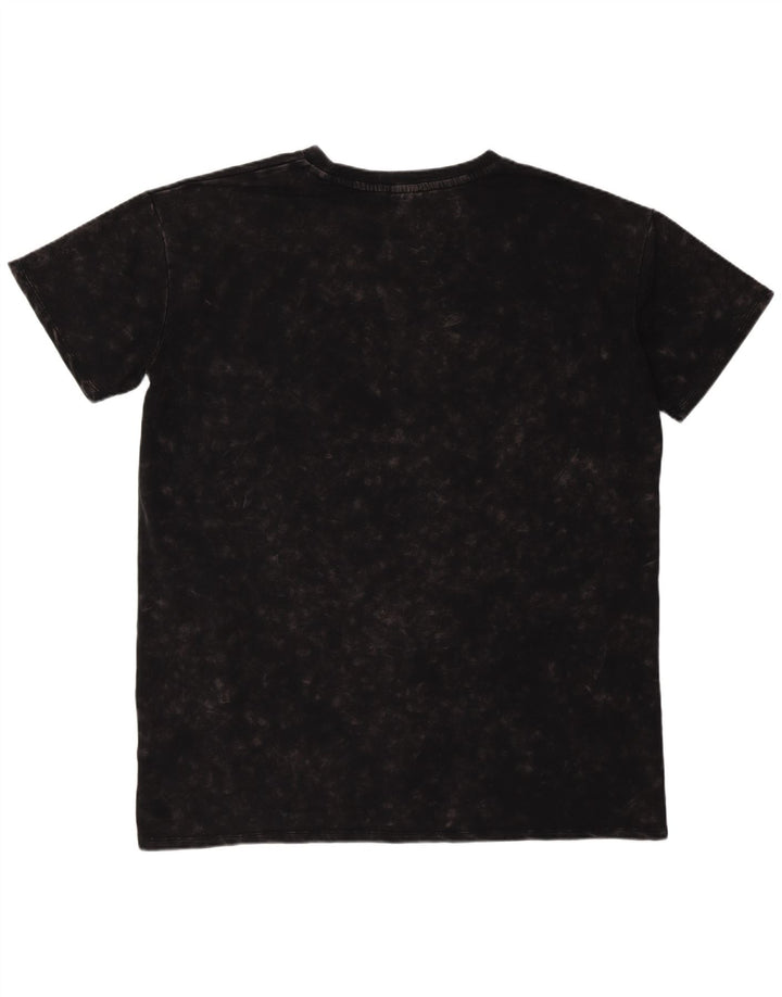 Fila Herren T-Shirt Top 2XL Schwarz Tie Dye Baumwolle