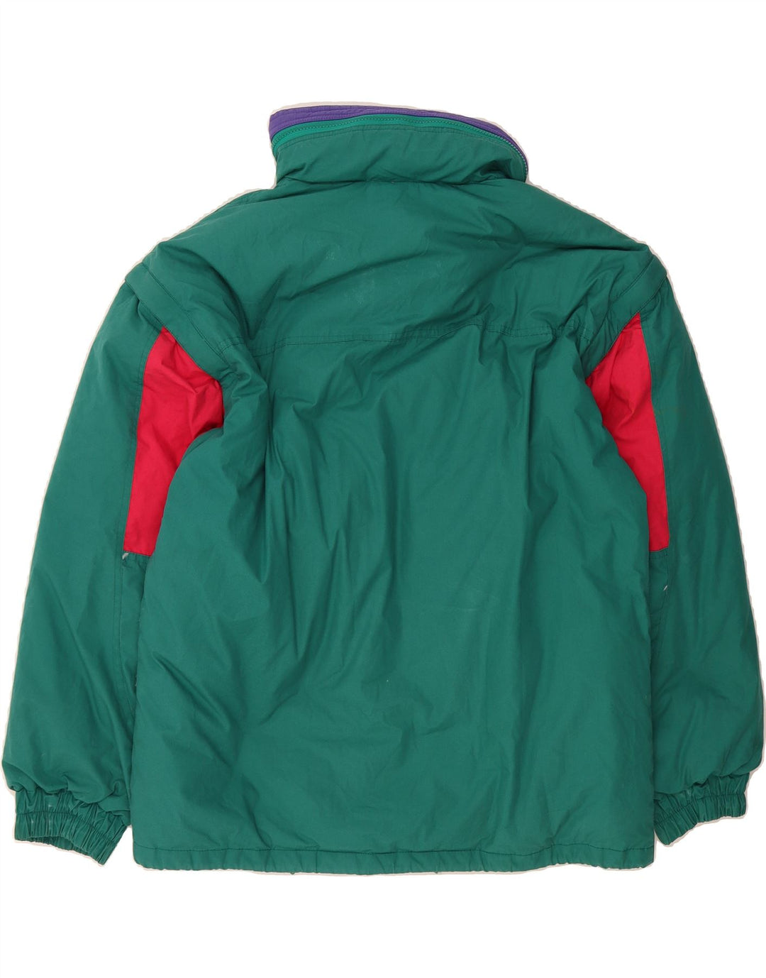 DIADORA Mens Oversized Padded Jacket UK 36 Small Green Colourblock Cotton Vintage Diadora and Second-Hand Diadora from Messina Hembry 