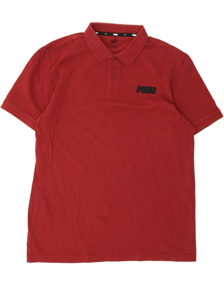 PUMA Mens Polo Shirt Large Red Vintage Puma and Second-Hand Puma from Messina Hembry 