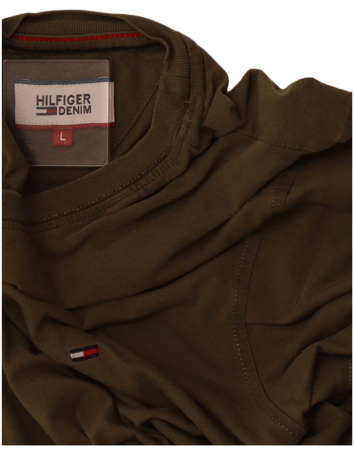TOMMY HILFIGER Herren T-Shirt Top Large Khaki