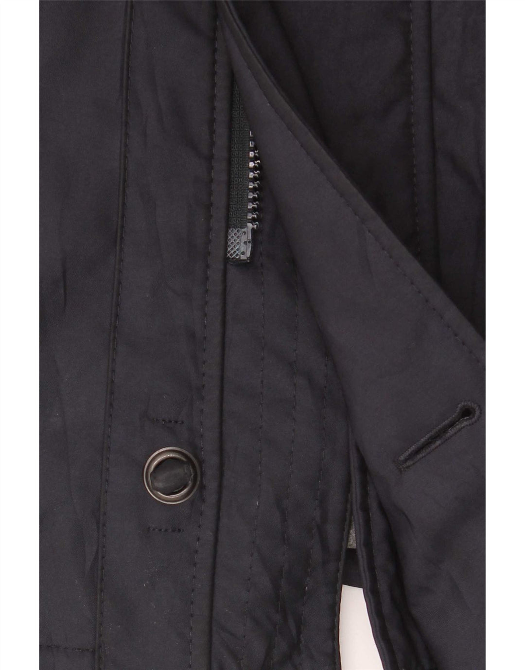 Bond Street Herren-Windbreaker-Mantel IT 52 XL Marineblaues Polyester