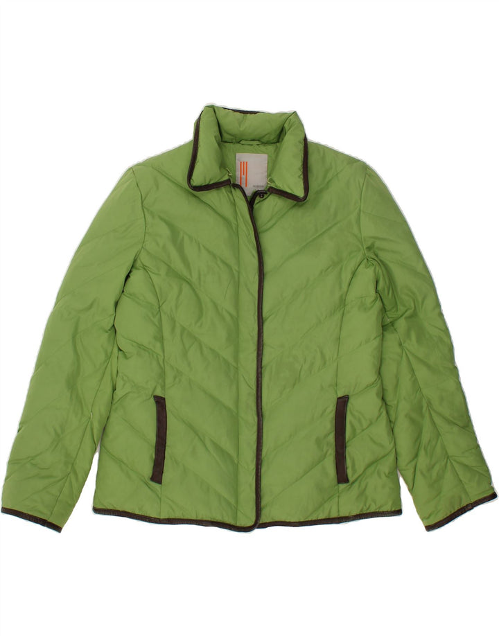 MISSONI Womens Padded Jacket US 12 Large Green Polyester Vintage Missoni and Second-Hand Missoni from Messina Hembry 