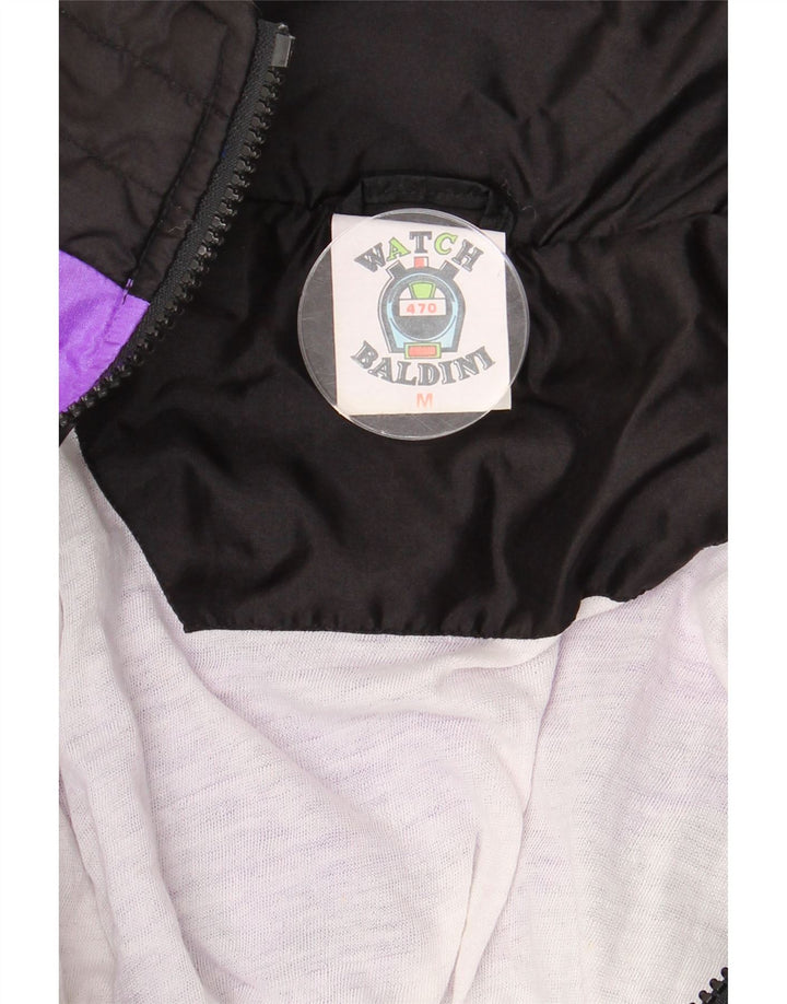 BALDINI Herren-Trainingsanzug-Oberteil, mittelviolettes Colourblock-Polyamid