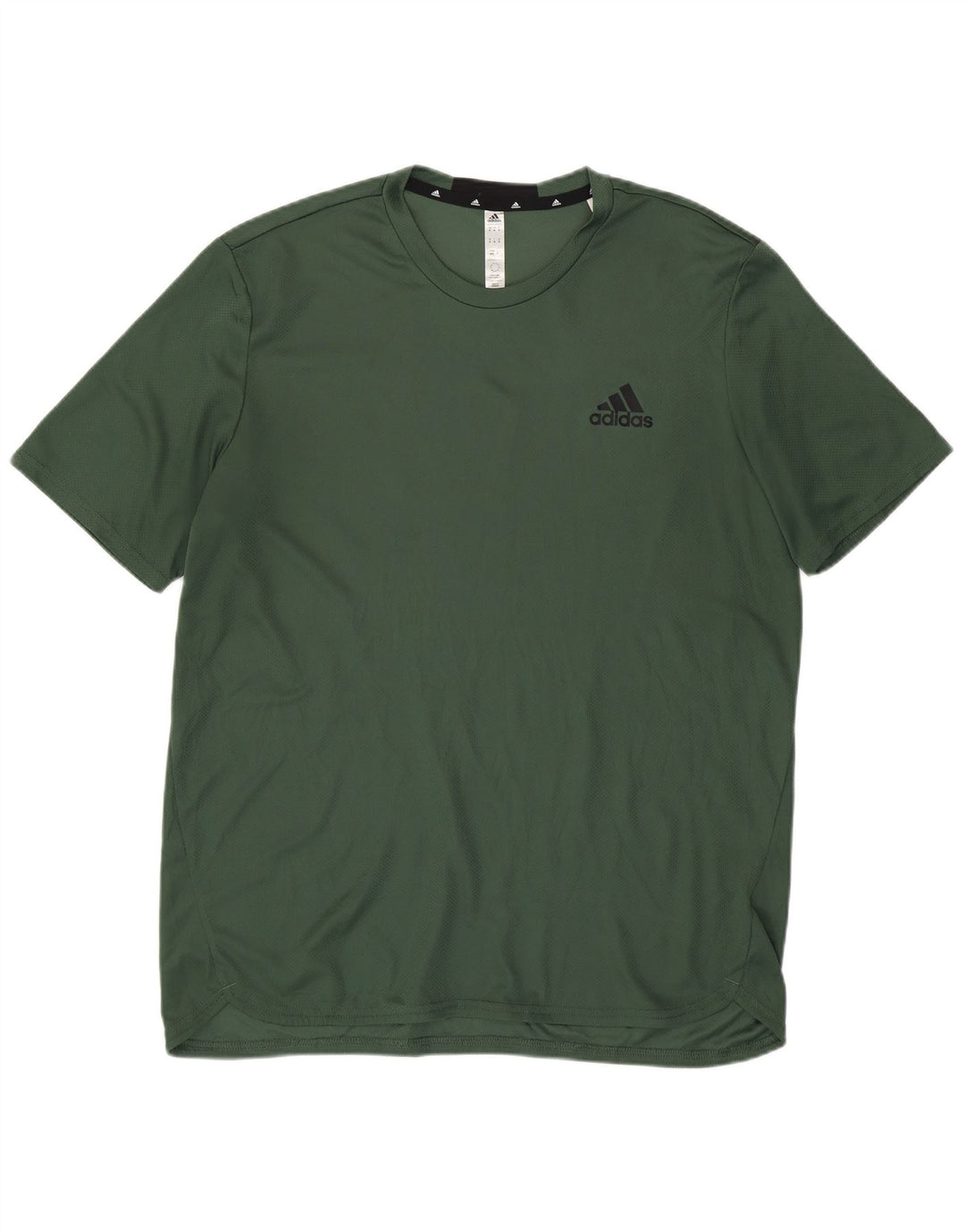 Adidas Herren Aeroready T-Shirt Top Mittelgrünes Polyester