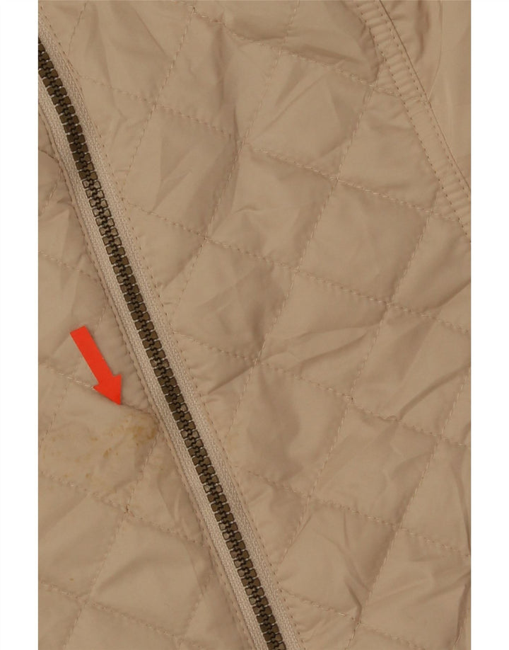 Marks & Spencer Damen Steppjacke mit Kapuze UK 12 Medium Beige