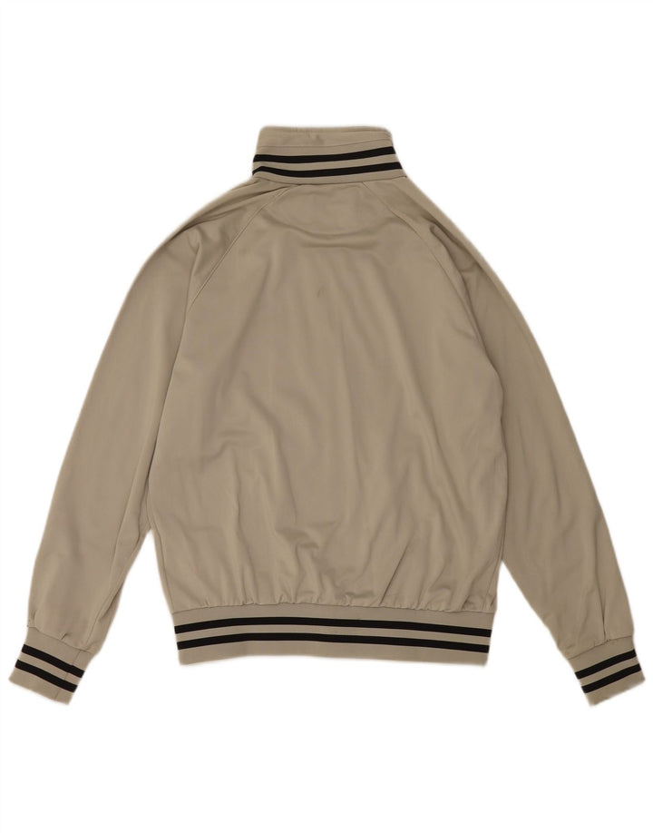 Champion Herren-Trainingsanzugoberteil aus mittelbeigefarbenem, gestreiftem Polyester
