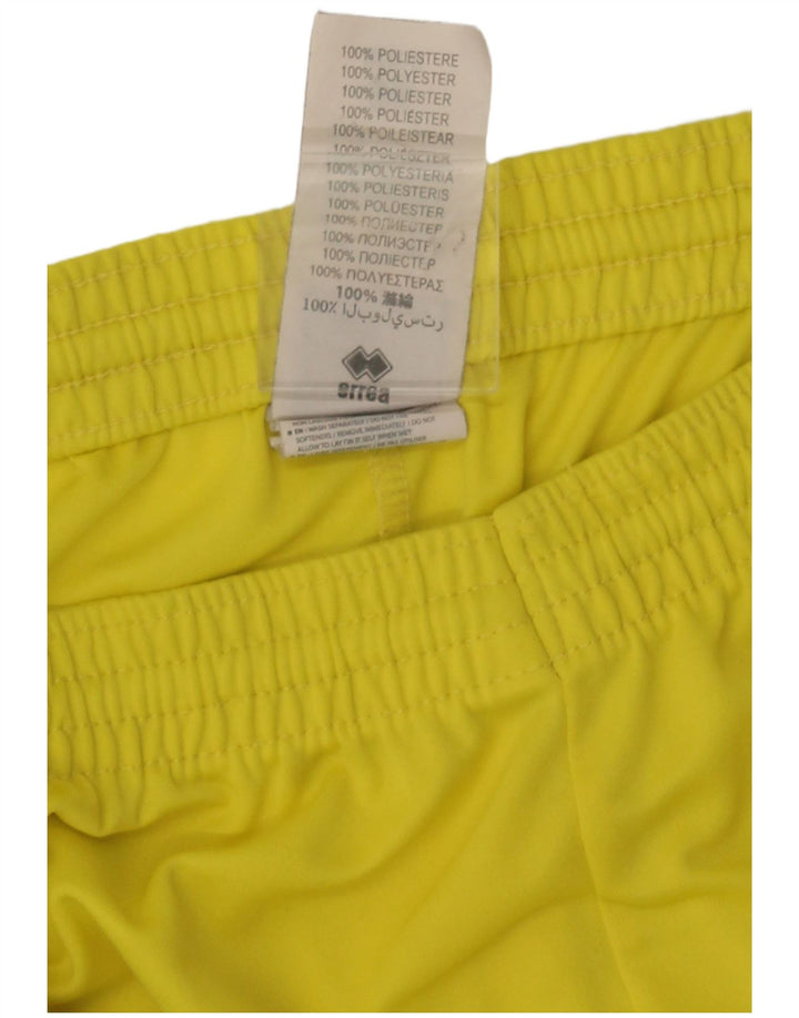 Errea Herren Graphic Sport Shorts Mittelgelbes Polyester