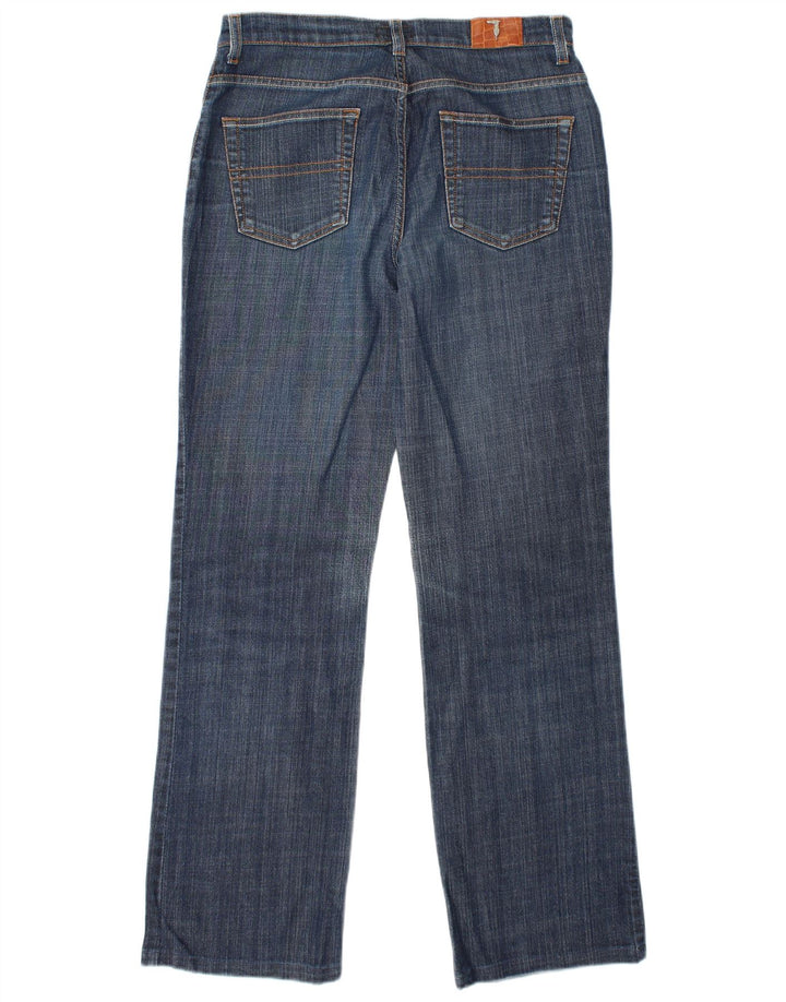 TRUSSARDI Damen Straight Jeans W30 L31 Blaue Baumwolle