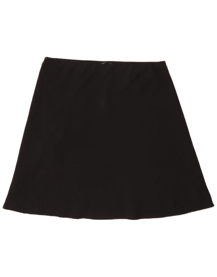 Marks & Spencer Damen A-Linienrock UK 20 2XL W40 Schwarz Polyester