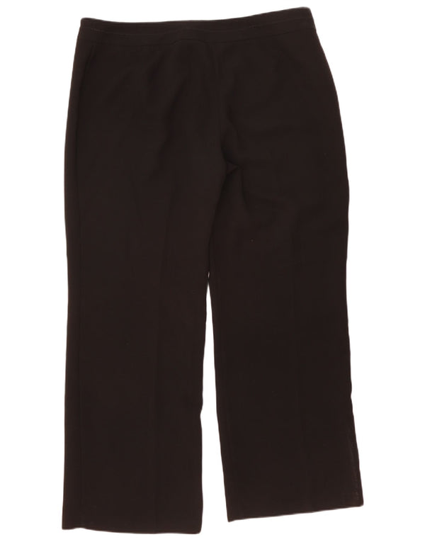Marks & Spencer Damen Gerade Freizeithose UK 20 2XL W40 L30 Schwarz