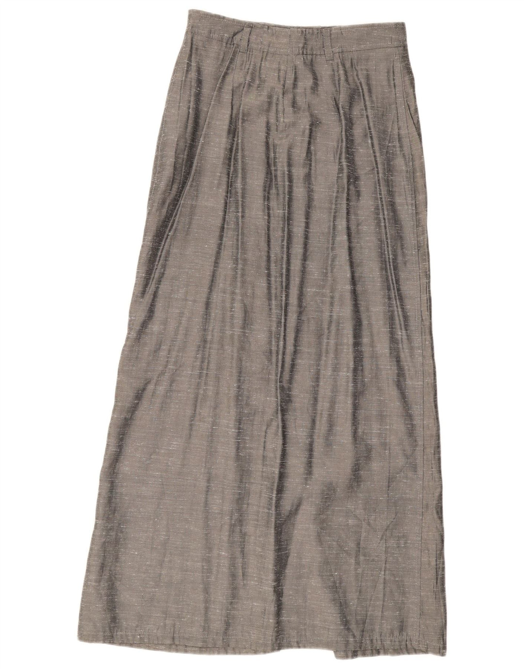 Vintage Damen Maxirock W28 Mittelgrau meliert