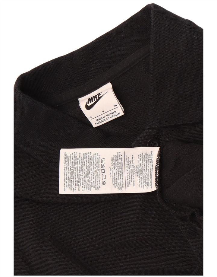 Nike Herren-Poloshirt, Größe S, schwarze Baumwolle