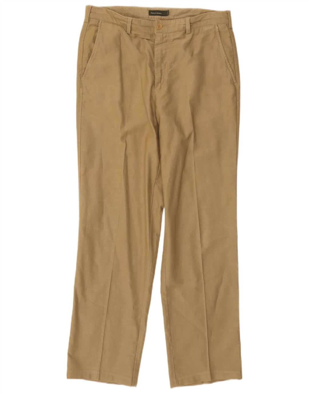 HENRY COTTONS Gerade Chino-Hose für Herren, IT 50, Größe L, W32, L29, Beige