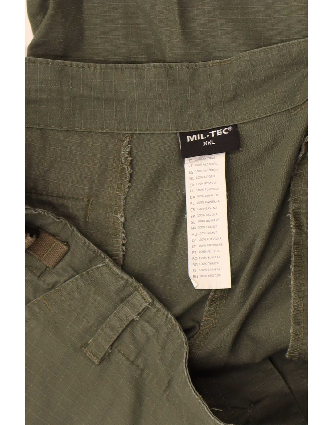 Mil-Tec Herren Cargoshorts 2XL W42 Khaki Baumwolle