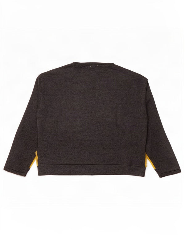 Zara Mädchen-Pullover mit U-Boot-Ausschnitt, 11–12 Jahre, graue geometrische Viskose