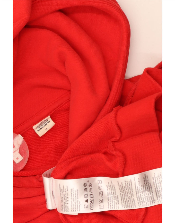 Levi's Womens Graphic Oversized Hoodie Pullover UK 14 Mittelrote Baumwolle