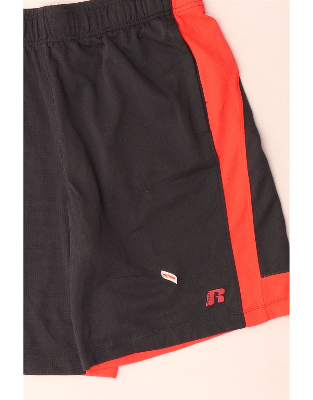 RUSSELL ATHLETIC Herren-Sportshorts mit Grafik, Größe L, Grau, Farbblock