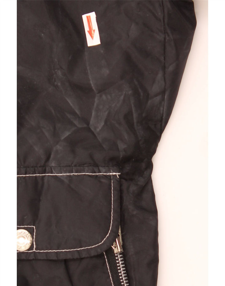 Le Frog Herren-Windbreakerjacke mit Kapuze, UK 42, XL, Schwarz, Polyamid