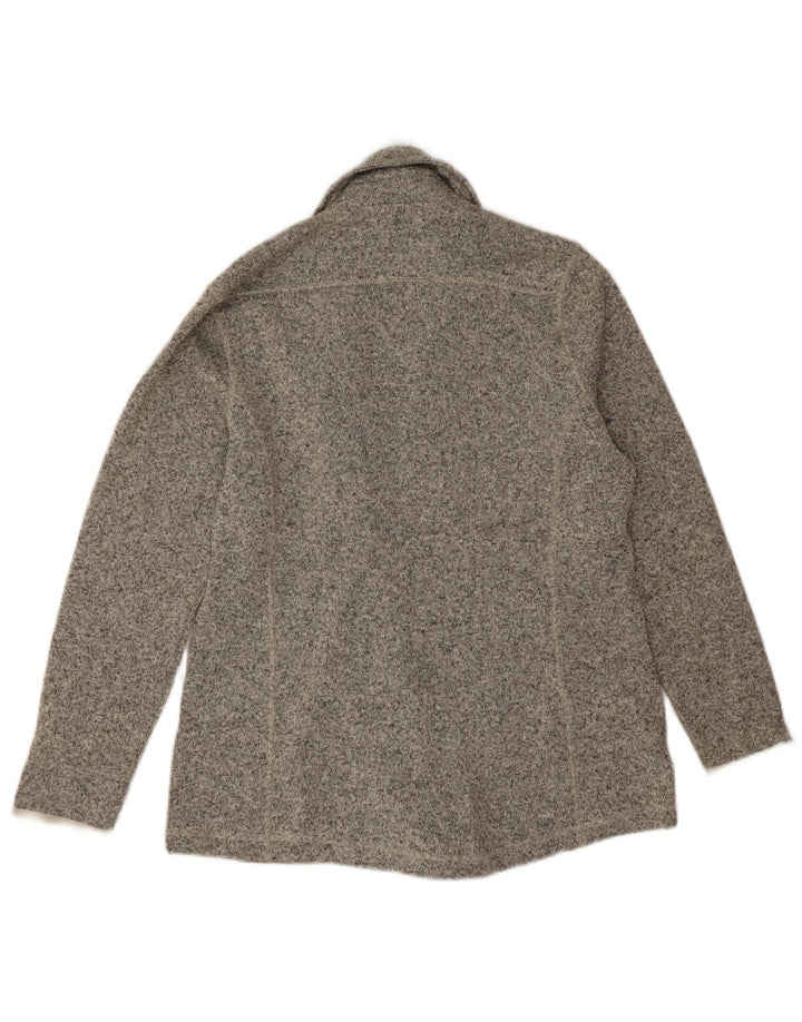 Eddie Bauer Damen Zweireihige Blazerjacke UK 16 Large Grau meliert