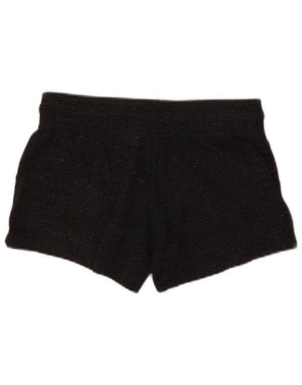 Nike Damen Sportshorts UK 10 Small Grau gefleckte Baumwolle