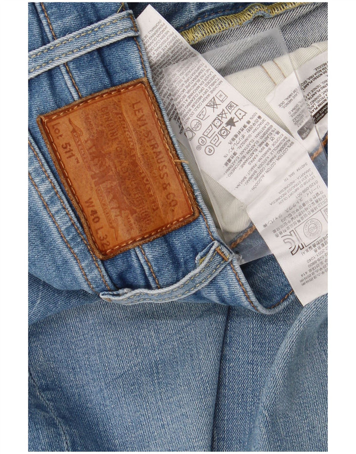 Levi's Herren 511 Slim Jeans W40 L28 Blaue Baumwolle