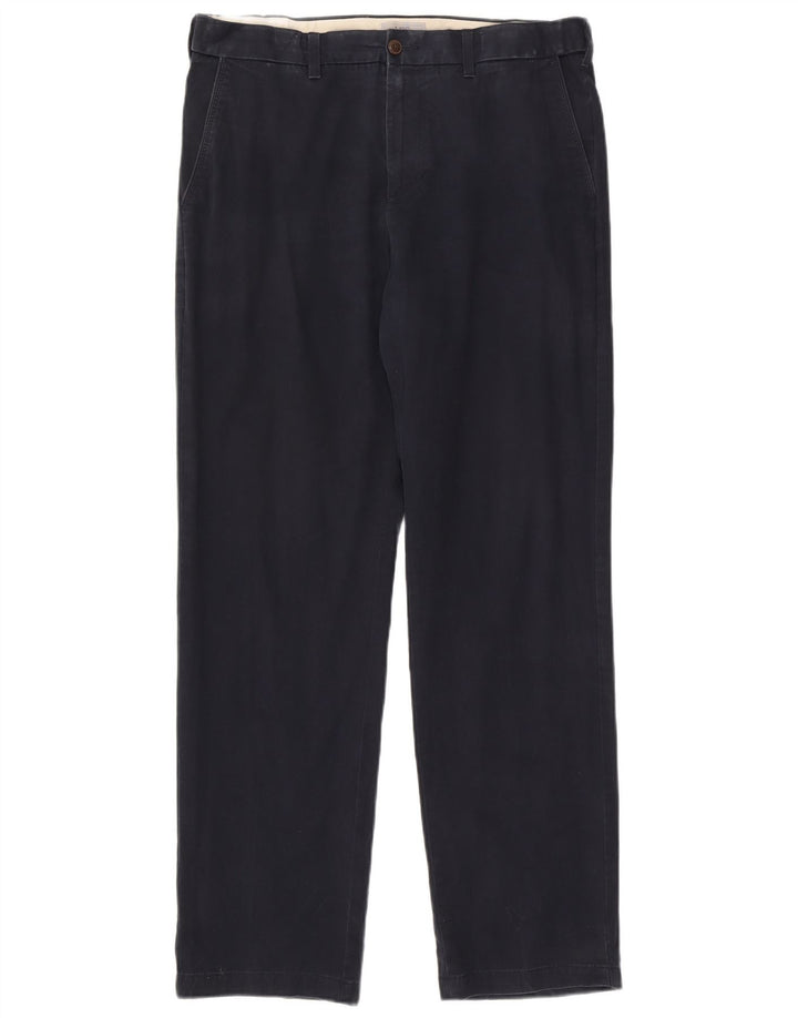 Marks & Spencer Herren-Chinohose, normal, W36, L33, Marineblau, Baumwolle