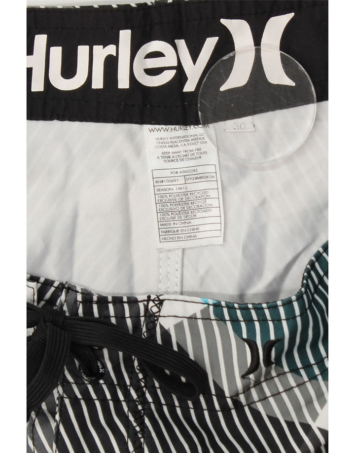 Hurley Herren-Badeshorts mit Grafik, mittelgroß, mehrfarbig, geometrisch