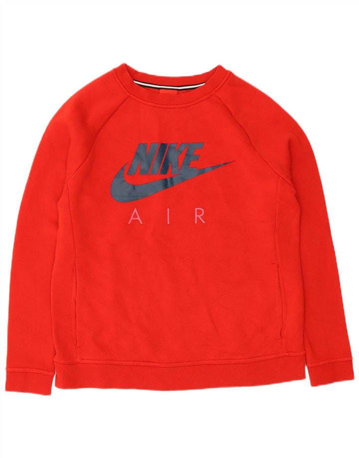 Nike Womens Graphic Oversized Sweatshirt Pullover UK 10 Small Rot