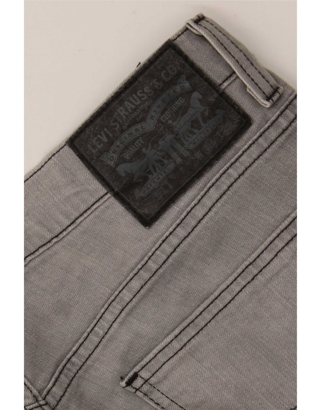 Levi's Herren 511 Tapered Slim Jeans W34 L32 Graue Baumwolle
