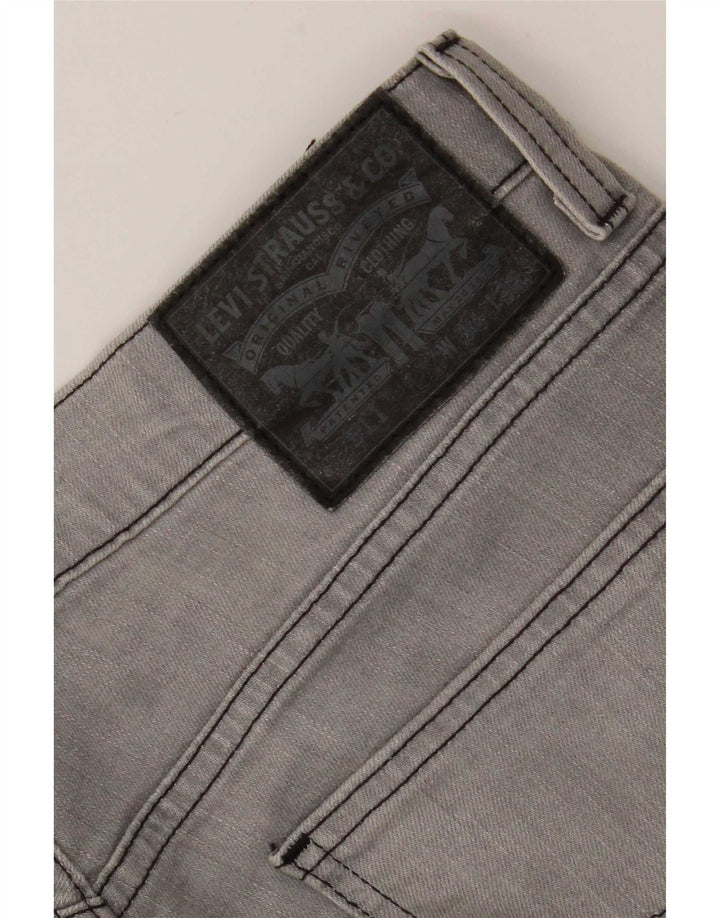 Levi's Herren 511 Tapered Slim Jeans W34 L32 Graue Baumwolle