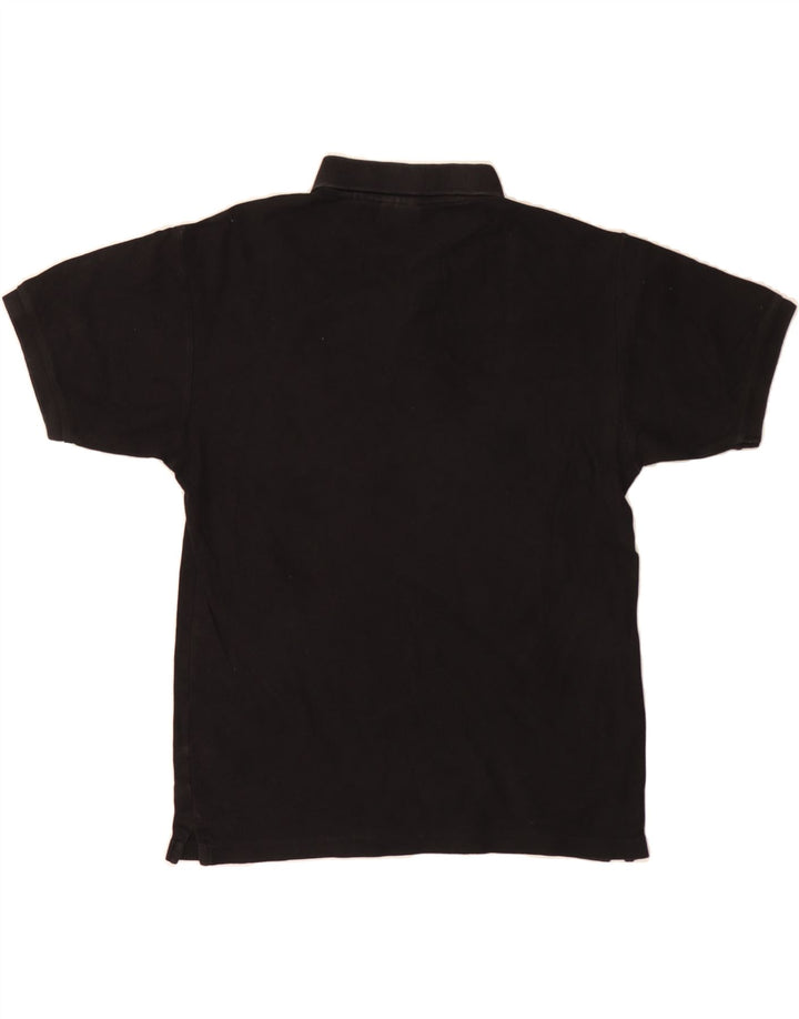 FILA Mens Polo Shirt Medium Black Vintage Fila and Second-Hand Fila from Messina Hembry 