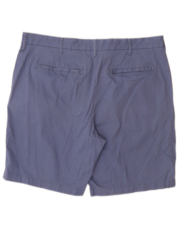 IZOD Herren Salt Water Chino Shorts W38 XL Blaue Baumwolle