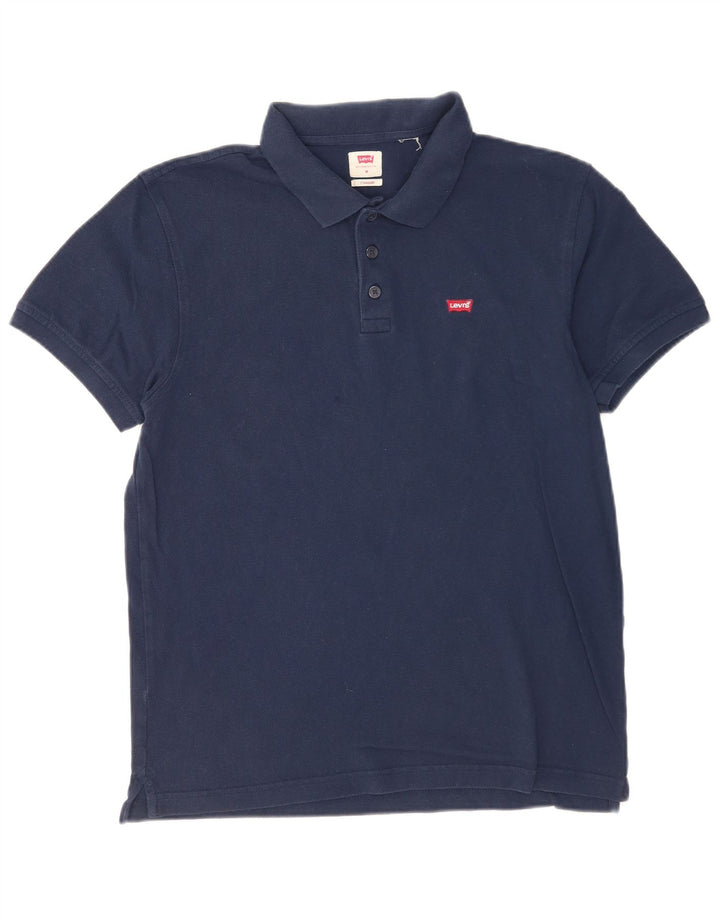 Levi's Herren-Poloshirt mit Standard-Passform, mittelgroß, Marineblau