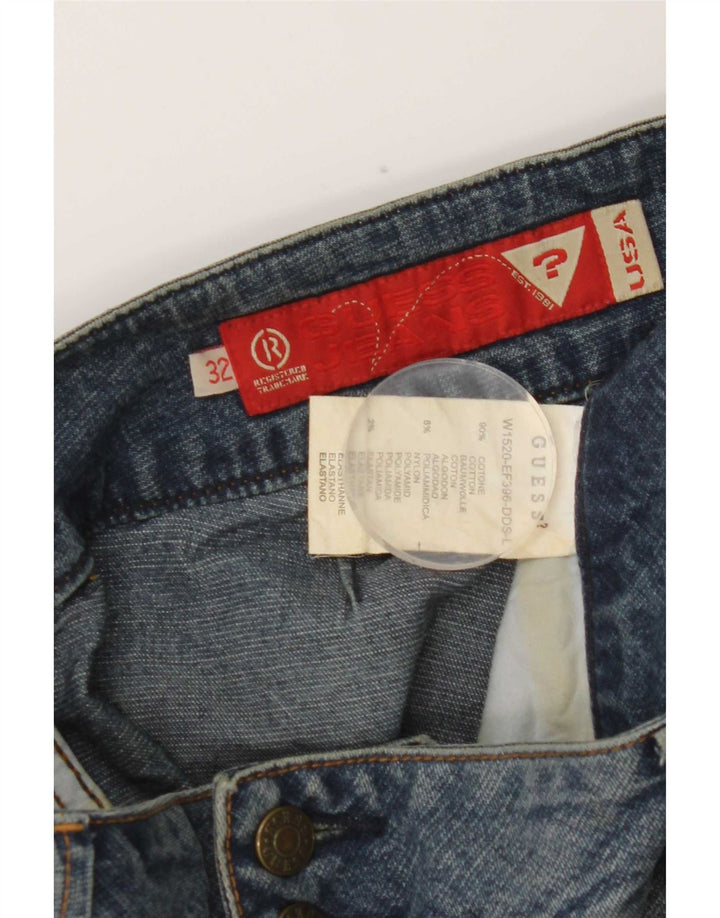 Guess Bootcut-Jeans für Damen, W32, L32, blaue Baumwolle