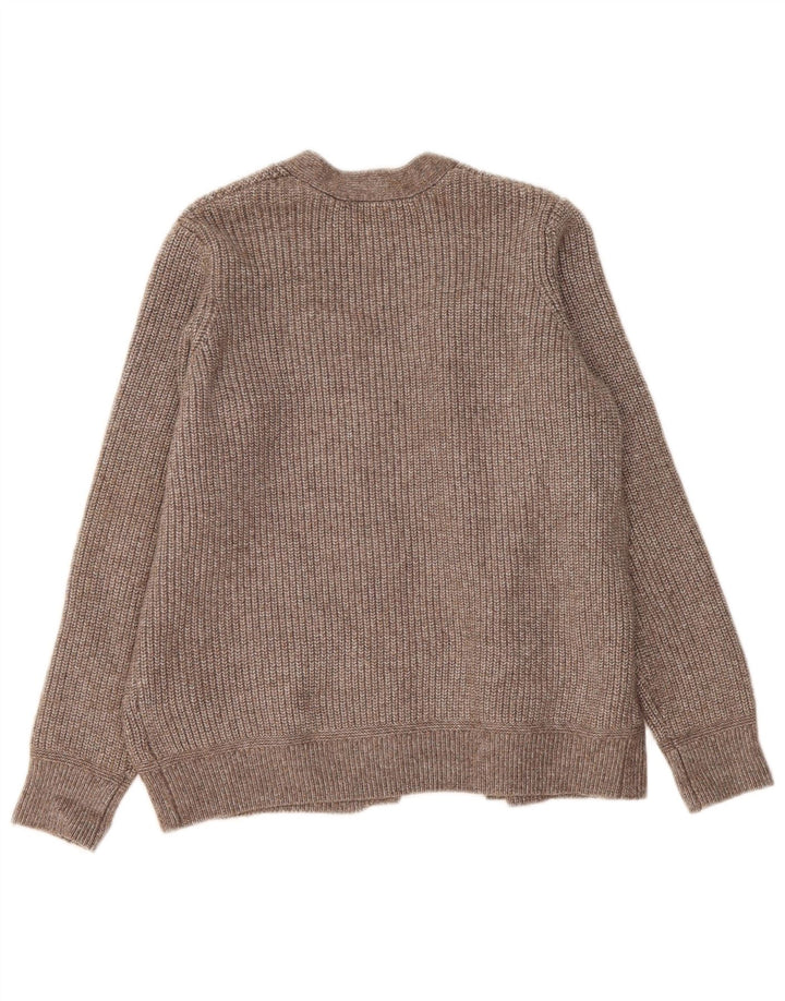 Marks & Spencer Damen-Strickjacke in Übergröße, Gr. 14, Mittelgrau meliert