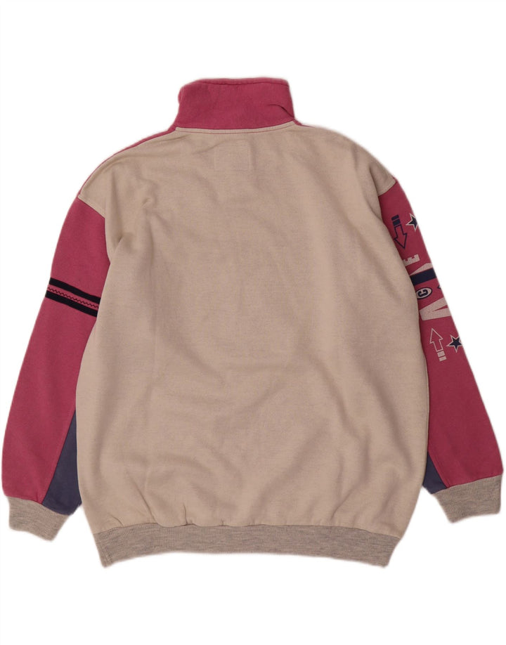 United Herren-Sweatshirt mit Grafik, Mittelgroß, gebrochenes Weiß, Farbblock