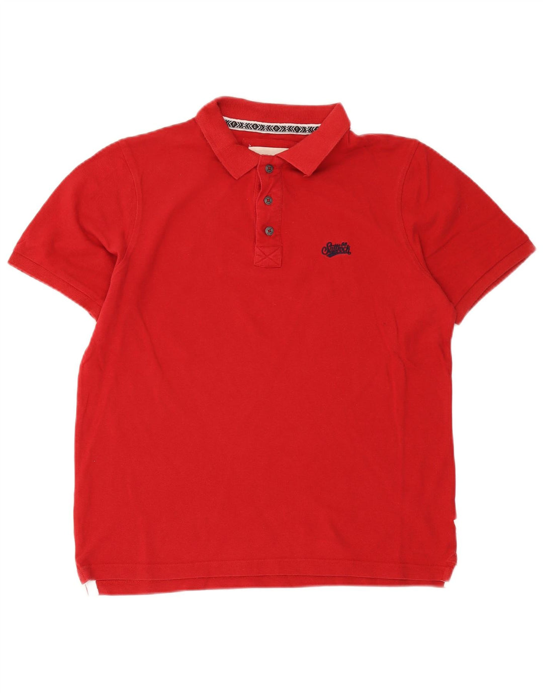 Saltrock Herren-Poloshirt aus mittelroter Baumwolle